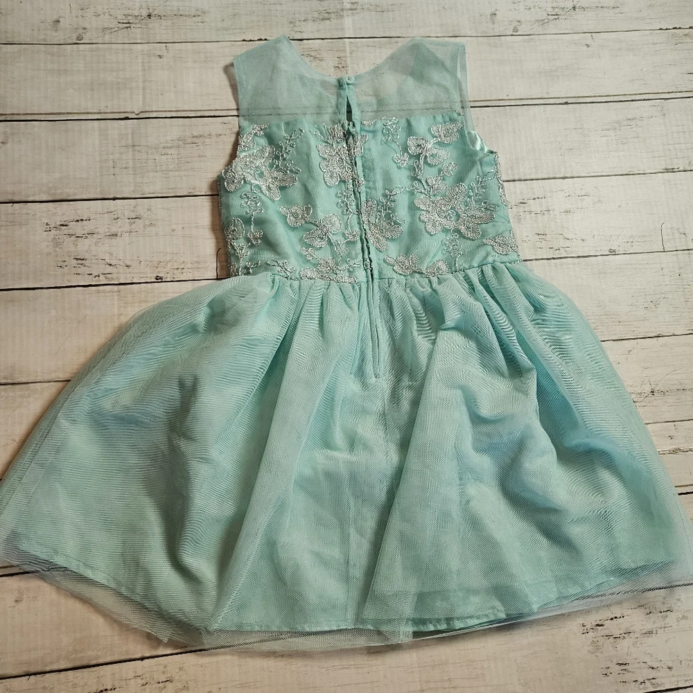 Childrens Place‎ Teal Special Occassion Dress Size 6 Spring Easter Tulle